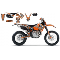 KIT AUT+CAPA SEL. KTM SX 05-06 /EXC 05-07 TRIBAL (8501B)